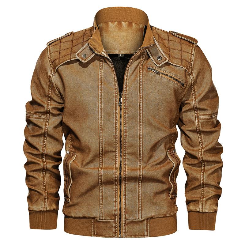 Men's Stand Collar Plush Jacket