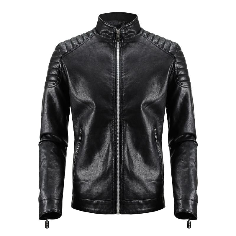 Men's PU Leather Flight Jacket