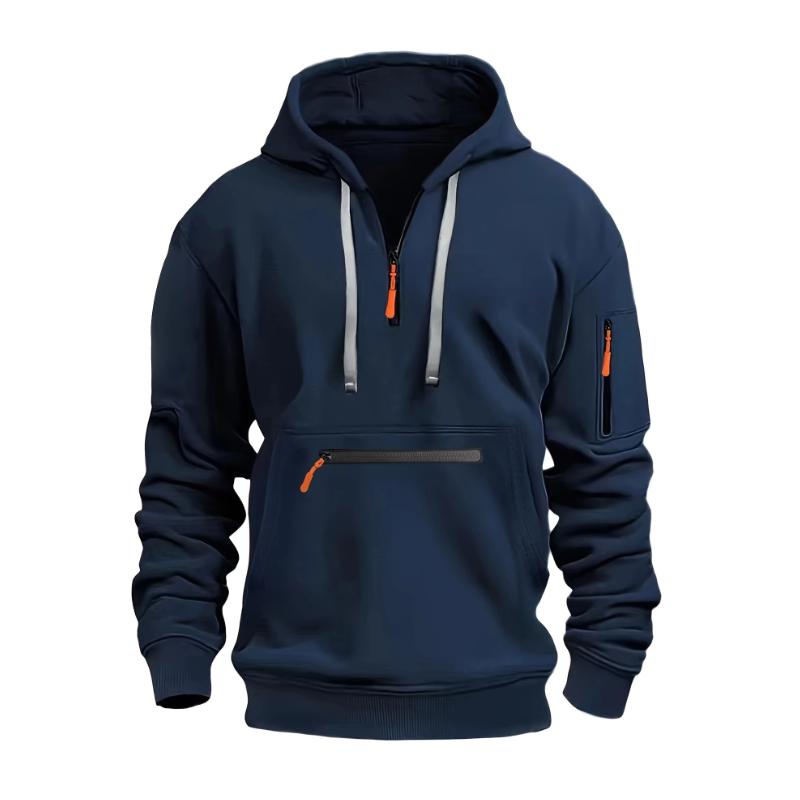 Men's Casual Multi-pocket Loose Sports Hoodie